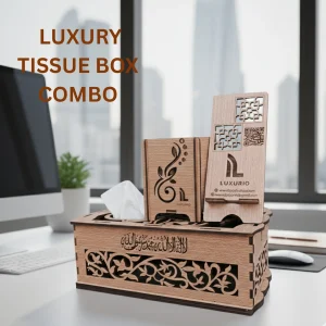 Luxury Wooden Tissue Box Combo